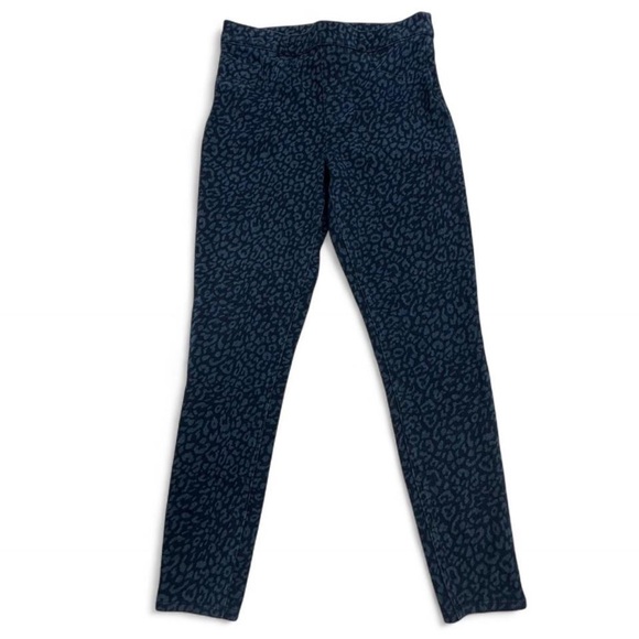 SPANX Pants - SPANX High waist Navy Leopard Print Leggings Jean-ish